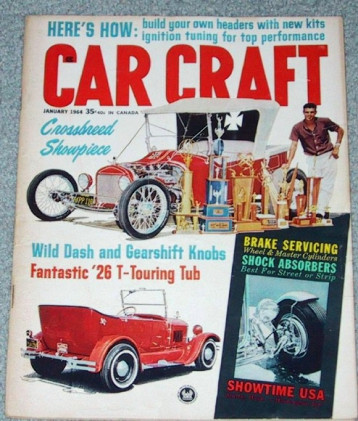 CAR CRAFT 1964 JAN - MALLICOTE, CUSTOMS, RODS